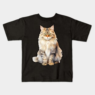 British Longhair Cat Kids T-Shirt